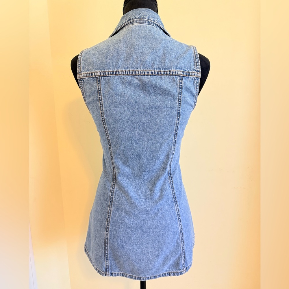 Guess Blue Denim Sleeveless Dress - Picture 3 of 10